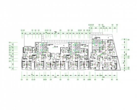 一类高层商住楼强弱电CAD施工图纸（裙房4层、塔楼28层）(火灾自动报警) - 2