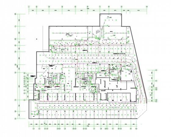 一类高层商住楼强弱电CAD施工图纸（裙房4层、塔楼28层）(火灾自动报警) - 3