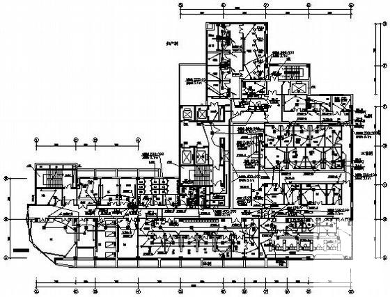 8层医疗大楼强电系统CAD施工图纸 - 2