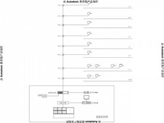 7层快捷酒店装修工程电气CAD施工图纸（给排水） - 4