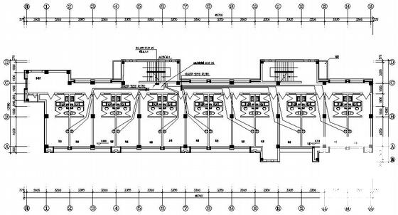 6层学院教师单身公寓电气设计CAD图纸（高21米）(低压配电系统) - 3