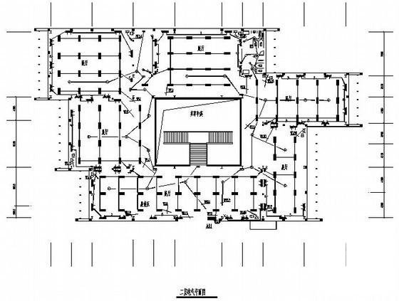 两层革命纪念馆电气设计CAD图纸(防雷接地系统) - 2