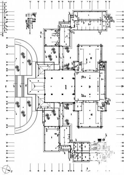 最新书法院文学艺术社电气CAD施工图纸（甲级院设计）(建筑面积) - 2