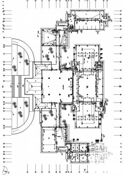 最新书法院文学艺术社电气CAD施工图纸（甲级院设计）(建筑面积) - 3