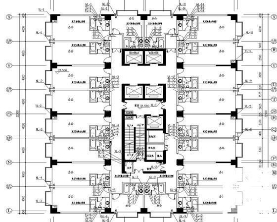 24层公寓办公楼楼给排水CAD施工图纸 - 1