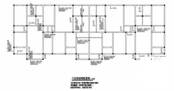 6层框架住宅楼建筑结构设计方案CAD图纸 - 3