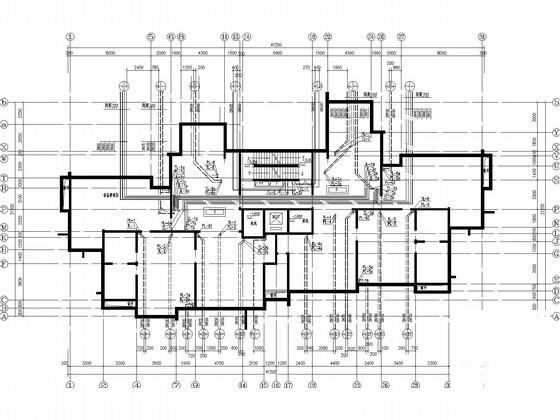 32层住宅楼给排水CAD施工图纸（中水系统） - 3