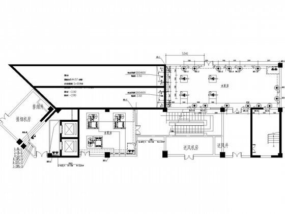 I类地下车库给排水CAD施工图纸(自喷系统原理图) - 3