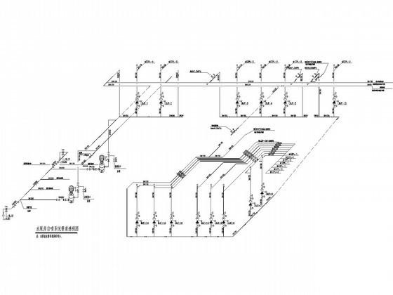 I类地下车库给排水CAD施工图纸(自喷系统原理图) - 4