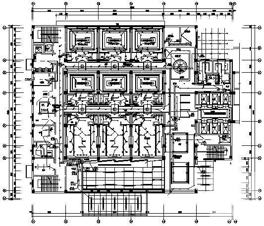 酒店3层会议中心大楼电气设计CAD施工图纸 - 1