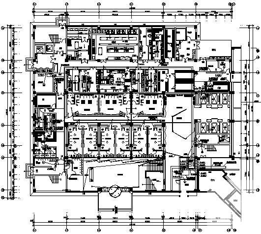 酒店3层会议中心大楼电气设计CAD施工图纸 - 2