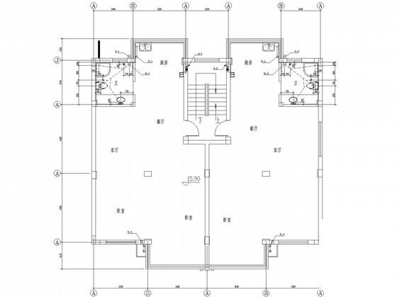 6层交通宾馆及相邻商住楼给排水CAD施工图纸 - 3