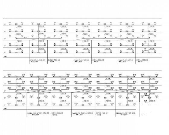 多层住宅楼电气CAD施工图纸（人防） - 4