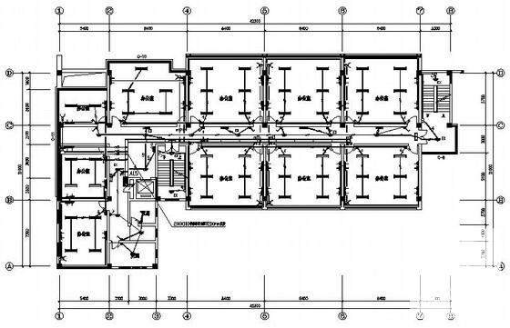 6层新建办公楼电气设计CAD施工图纸 - 1