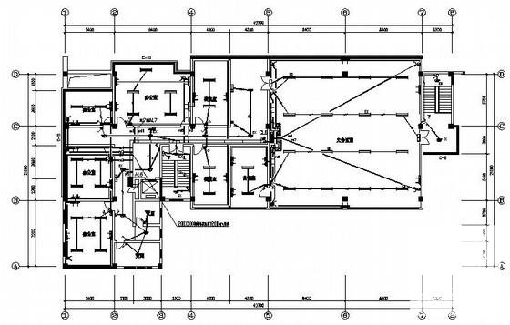 6层新建办公楼电气设计CAD施工图纸 - 2