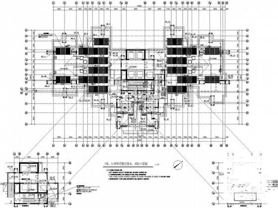 51层社区配套楼给排水CAD施工图纸（太阳能热水系统、冷凝水系统） - 2