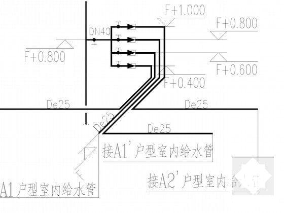 33层住宅楼给排水CAD施工图纸 - 4