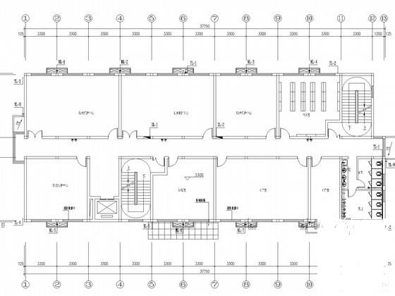 5层疗养院装修工程给排水CAD施工图纸（甲级设计院） - 1