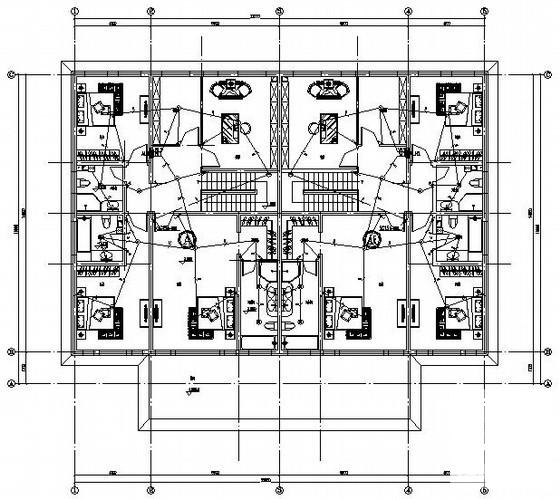 公司两层别墅住宅楼电气CAD施工图纸 - 1