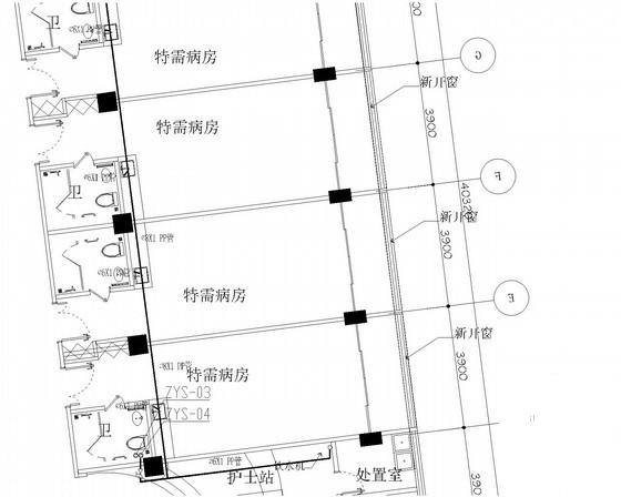 10层医疗建筑给排水CAD施工图纸（中心供氧系统直饮水） - 4