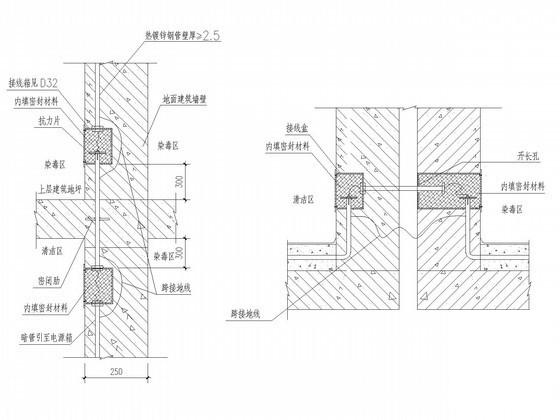 高端住宅小区地下室电气CAD施工图纸（安装大样） - 3