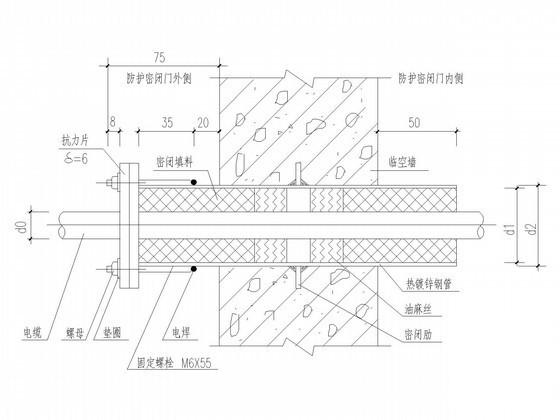 高端住宅小区地下室电气CAD施工图纸（安装大样） - 4