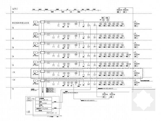 6层国际连锁购物卖场装饰电气CAD施工图纸(设备控制原理图) - 4