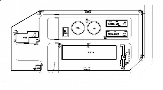 两层污水处理厂视频监控系统CAD图纸 - 1