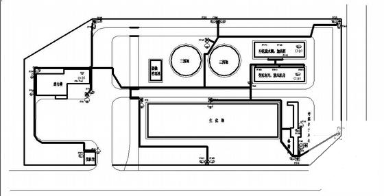 两层污水处理厂视频监控系统CAD图纸 - 2