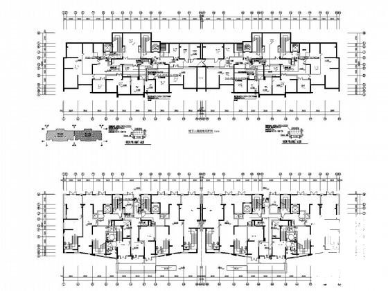 31层商住楼电气设计CAD施工图纸（两栋） - 1