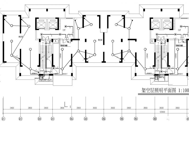 29层住宅楼小区电气设计CAD施工图纸(火灾自动报警系统) - 4