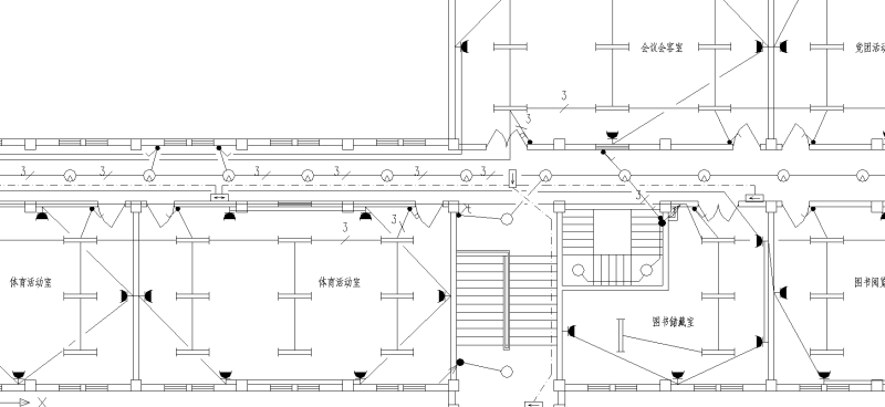 5层框架结构办公楼电气CAD施工图纸 - 1