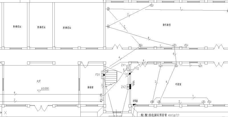 5层框架结构办公楼电气CAD施工图纸 - 5