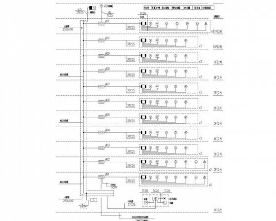 11层剪力墙框架结构住宅楼电气CAD施工图纸 - 4