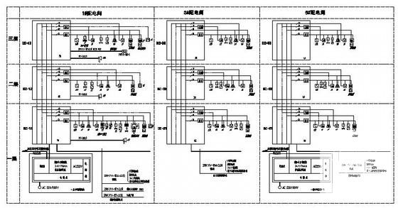 茶厂3层综合楼电气CAD施工图纸 - 4