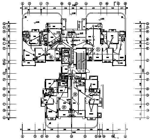 单元式高层住宅楼电气设计CAD施工图纸(火灾自动报警) - 1
