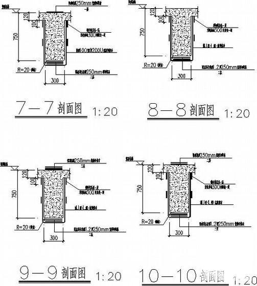 6层框架结构办公楼加固结构CAD施工图纸(平面布置图) - 3