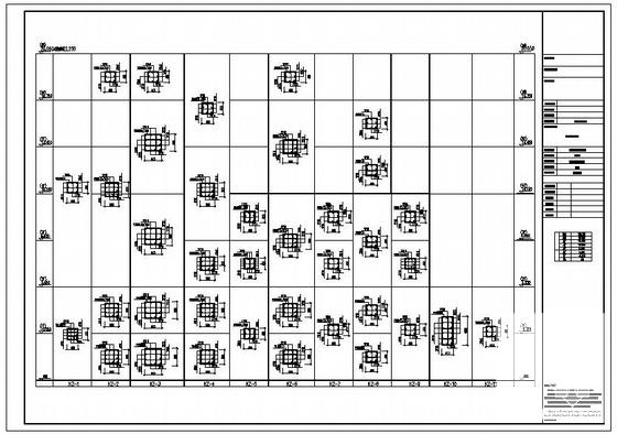 6层框架试验办公楼结构设计方案CAD图纸 - 3