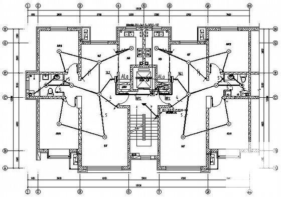 11层四单元小区住宅楼电气设计CAD施工图纸 - 3