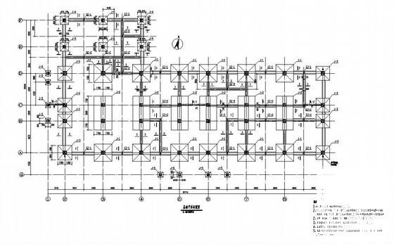 5层框架办公楼结构CAD施工图纸 - 1