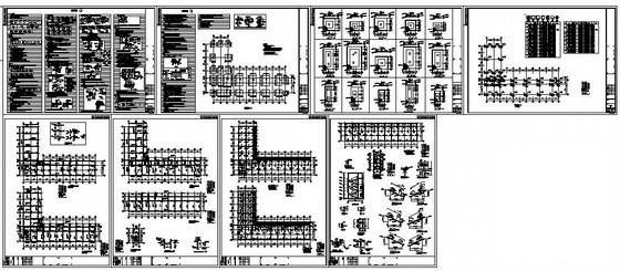 7度抗震供电所3层框架办公楼结构CAD施工图纸(卫生间大样图) - 1