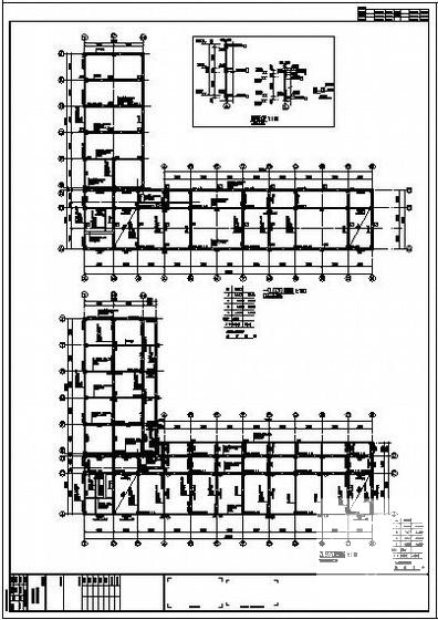 7度抗震供电所3层框架办公楼结构CAD施工图纸(卫生间大样图) - 3
