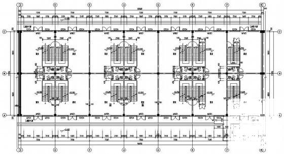 4层沿街商业群楼暖通、给排水工程CAD施工图纸(水源热泵机房) - 1