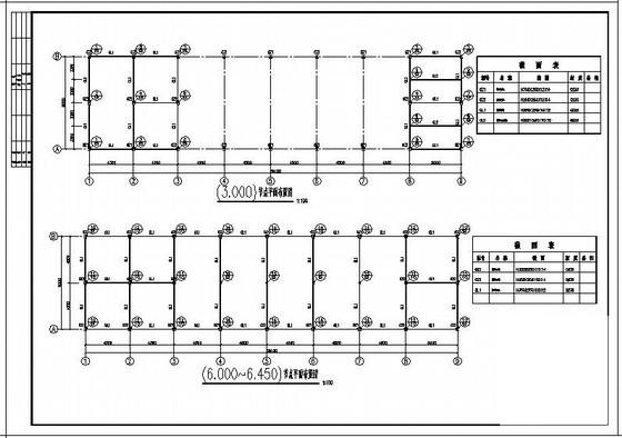 1层钢框架厂房结构设计方案图纸(平面布置图) - 3