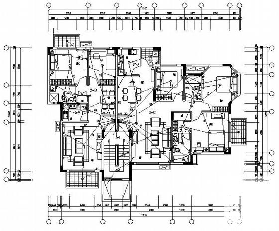 小区6层住宅楼电气设计CAD施工图纸(照明配电系统) - 1