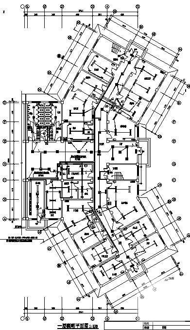 医院5层医技楼电气设计CAD施工图纸(消防报警及联动) - 1