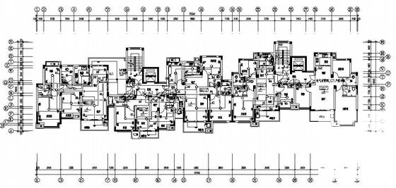 小区11层住宅楼电气CAD施工图纸(防雷接地系统) - 1