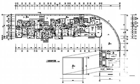 小区11层住宅楼电气CAD施工图纸(防雷接地系统) - 3