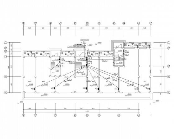 5层商住楼电气CAD施工图纸（三级负荷) - 3