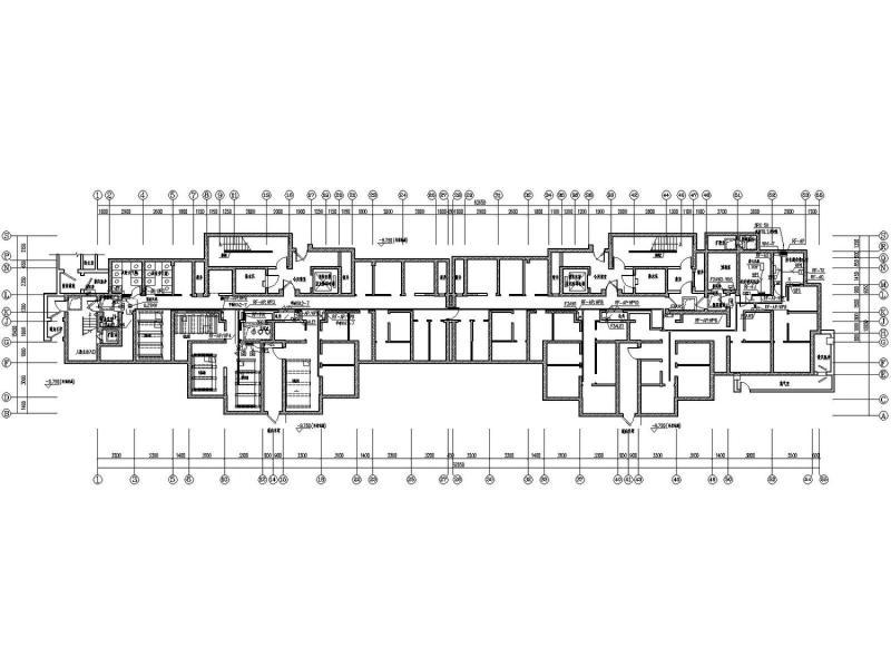 29层商业楼带人防地下室电气CAD施工图纸（一级负荷）(火灾自动报警) - 2